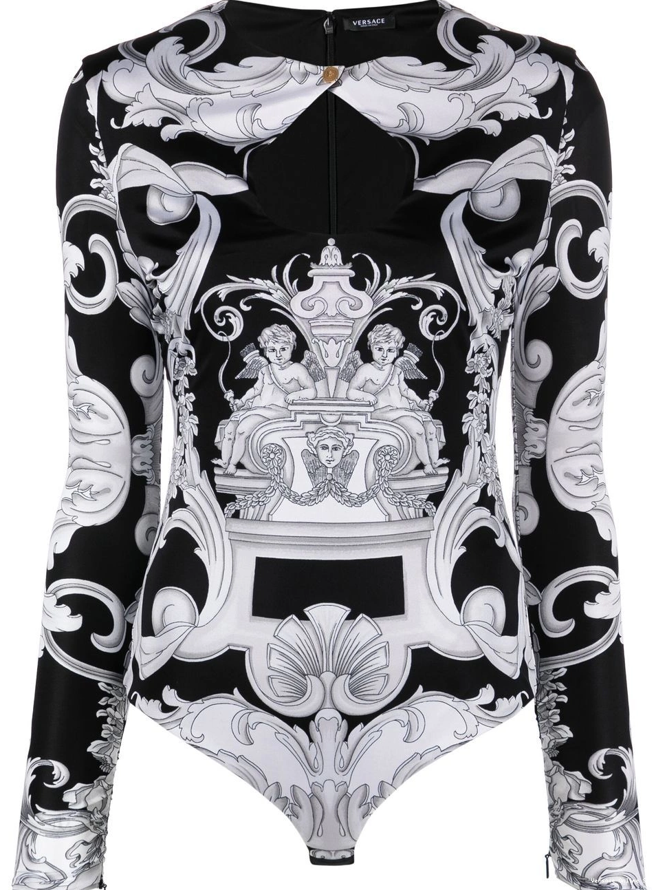 Affordable cut-out bodysuit Women Versace Barocco-print 0817